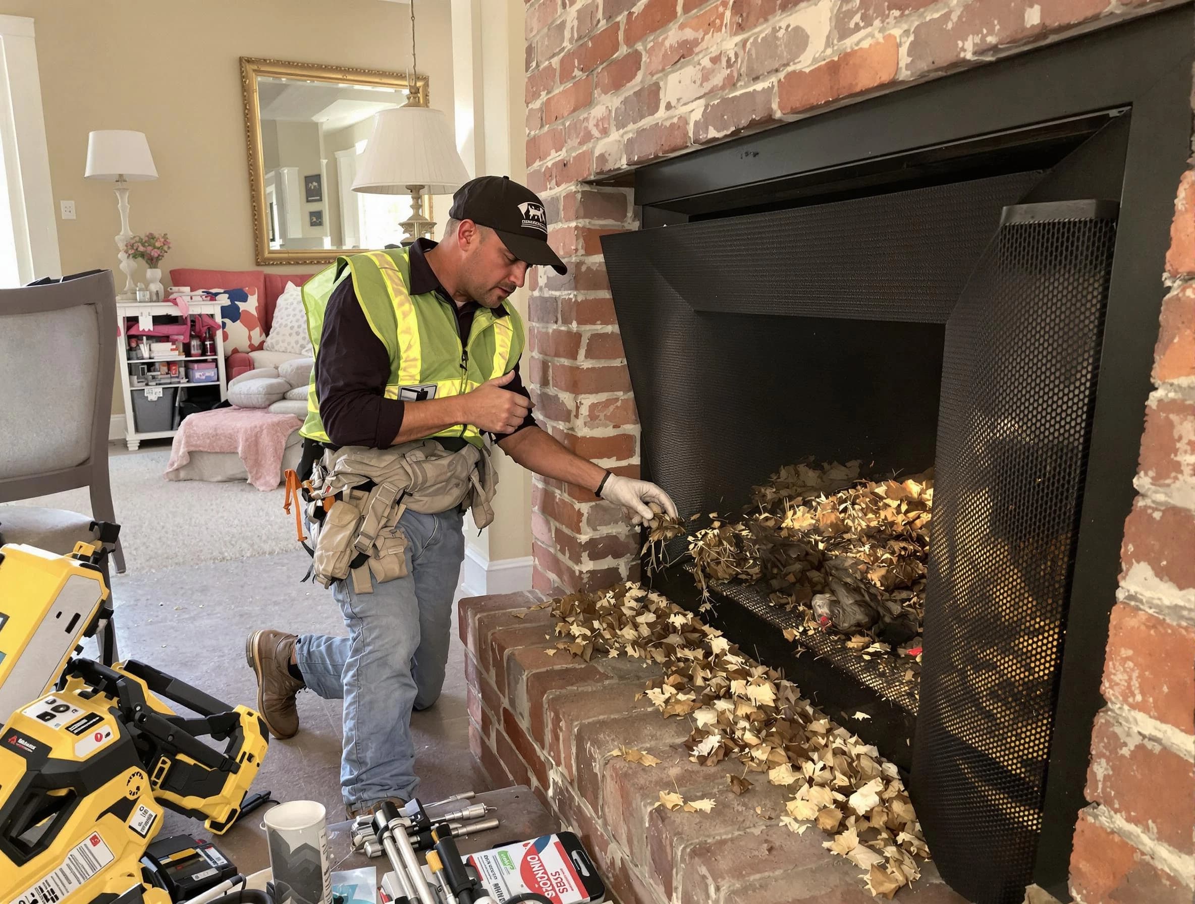Safe screening installation by Attleboro Chimney Sweep in Attleboro, MA