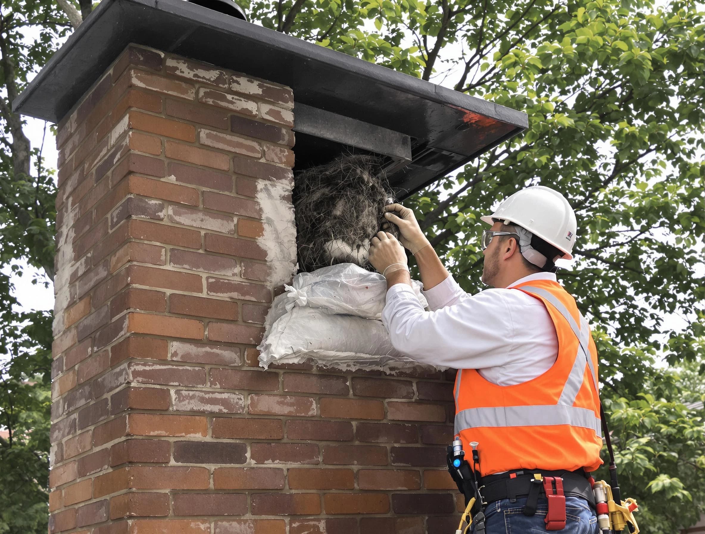 Humane removal of debris and animals by Attleboro Chimney Sweep in Attleboro, MA