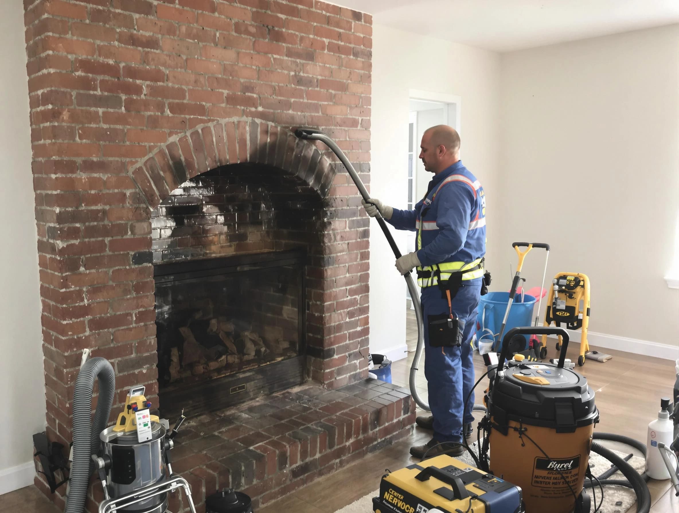 Attleboro Chimney Sweep expert performing detailed chimney sweep in Attleboro, MA