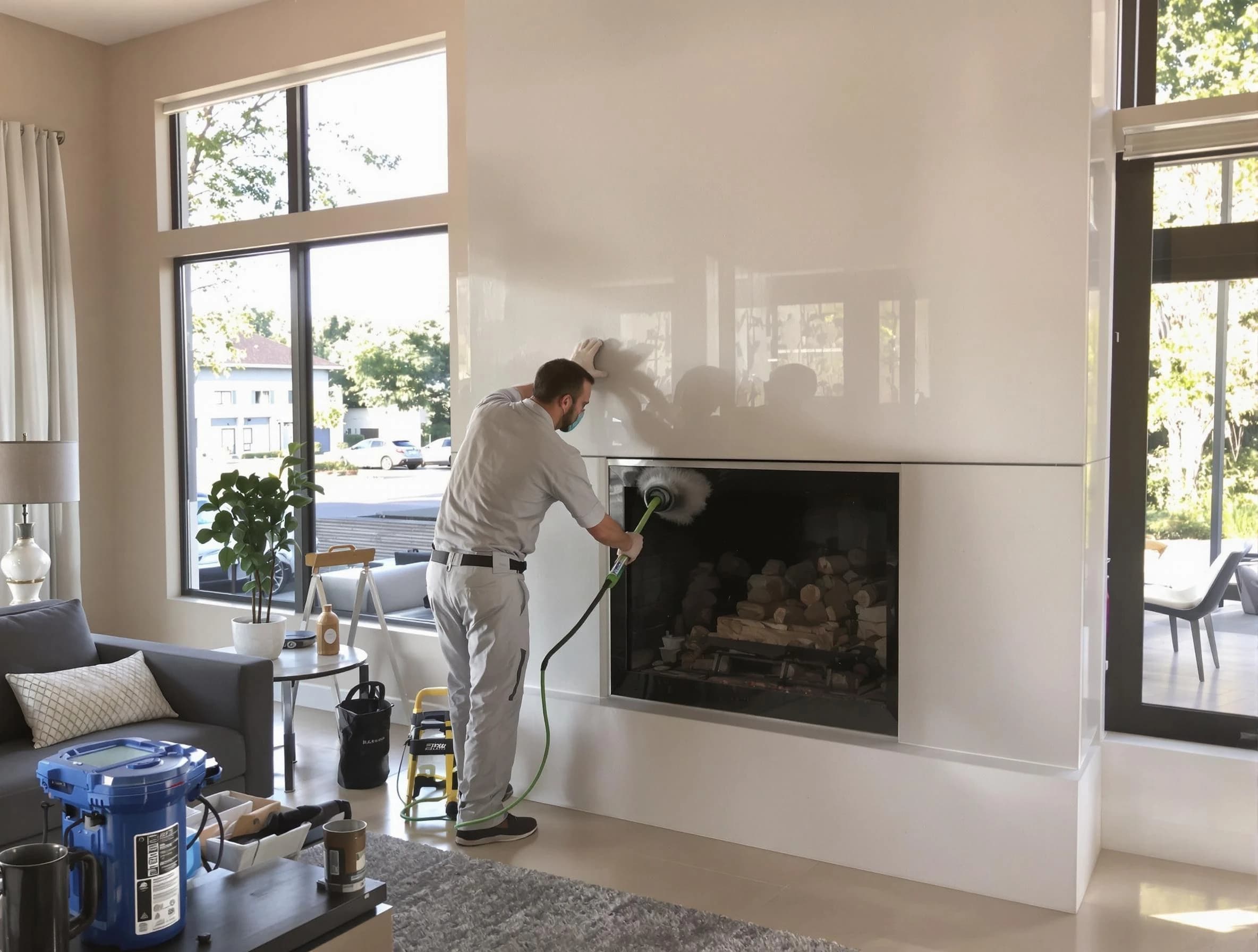 Attleboro Chimney Sweep performing thorough soot removal in Attleboro, MA