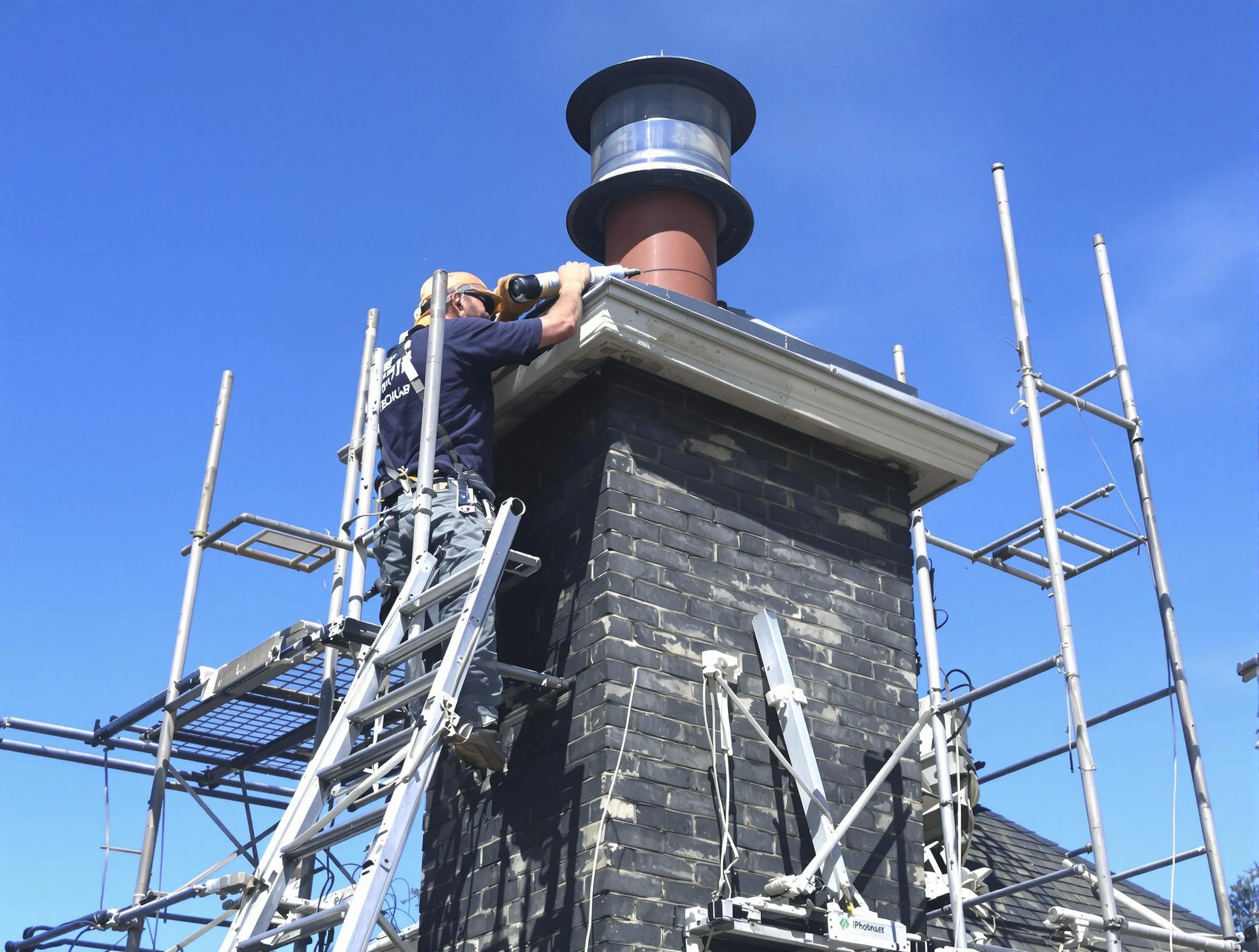 Sturdy chimney crown finished by Attleboro Chimney Sweep in Attleboro, MA