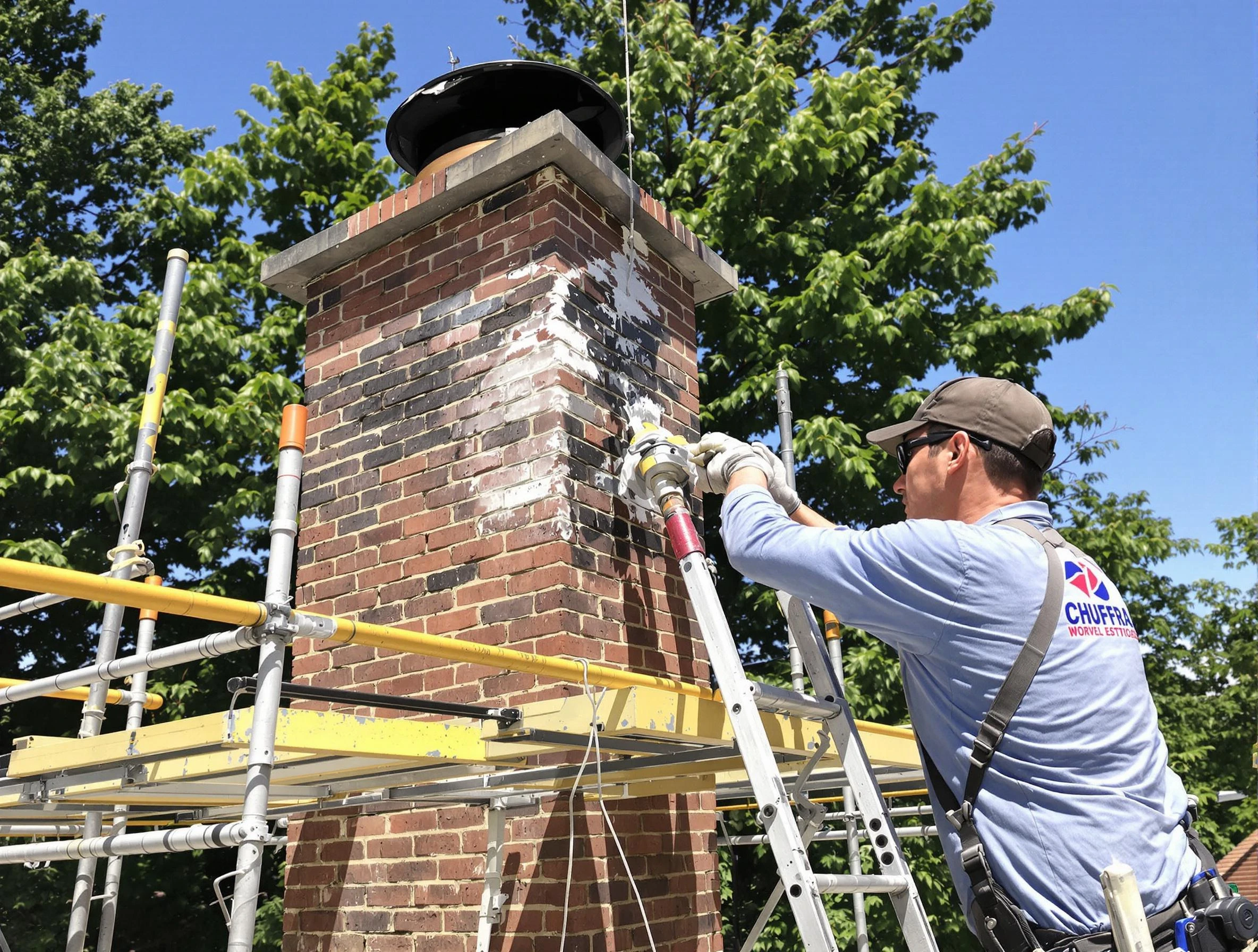 Structural chimney repair by Attleboro Chimney Sweep in Attleboro, MA