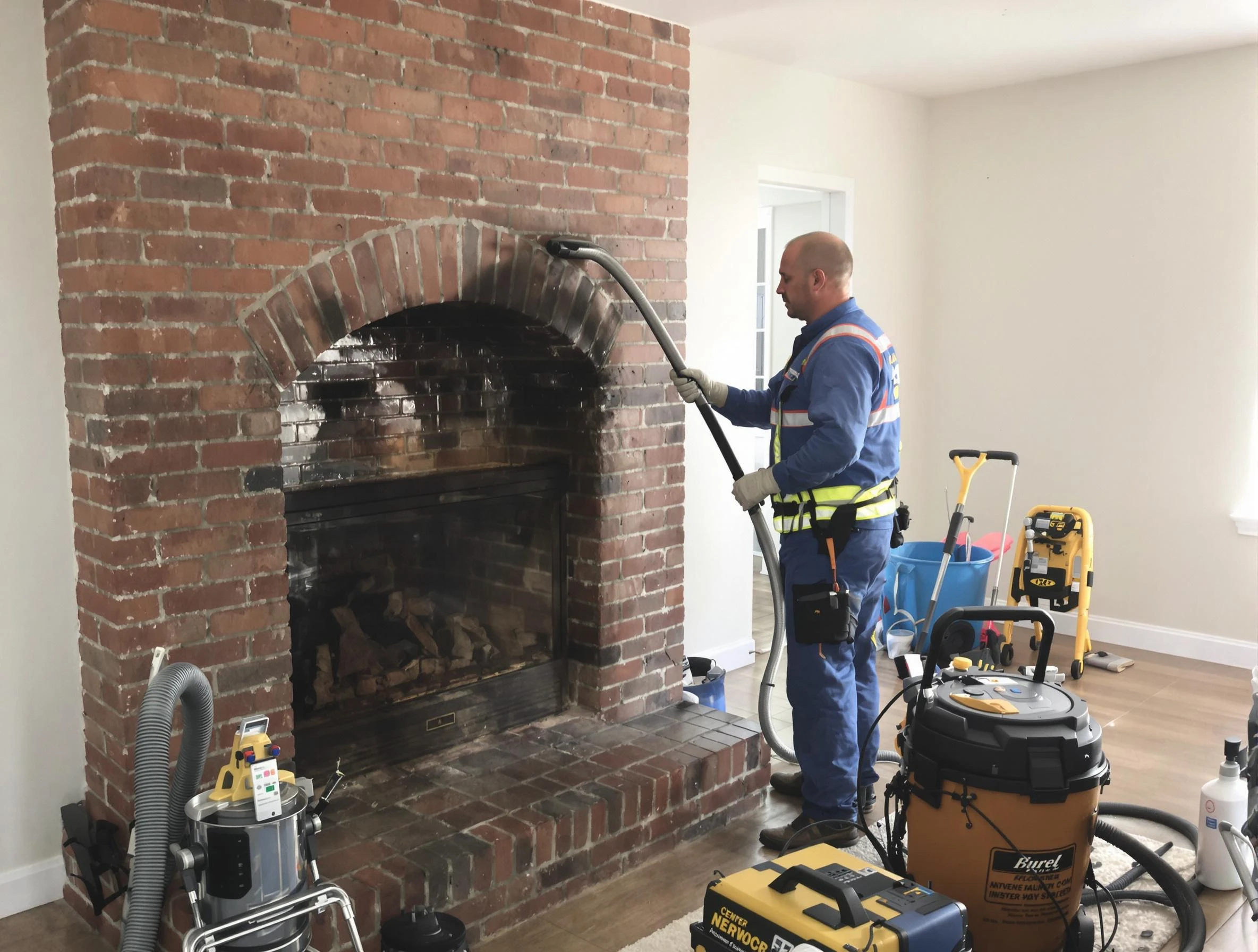 Attleboro Chimney Sweep expert performing detailed chimney sweep in Attleboro, MA