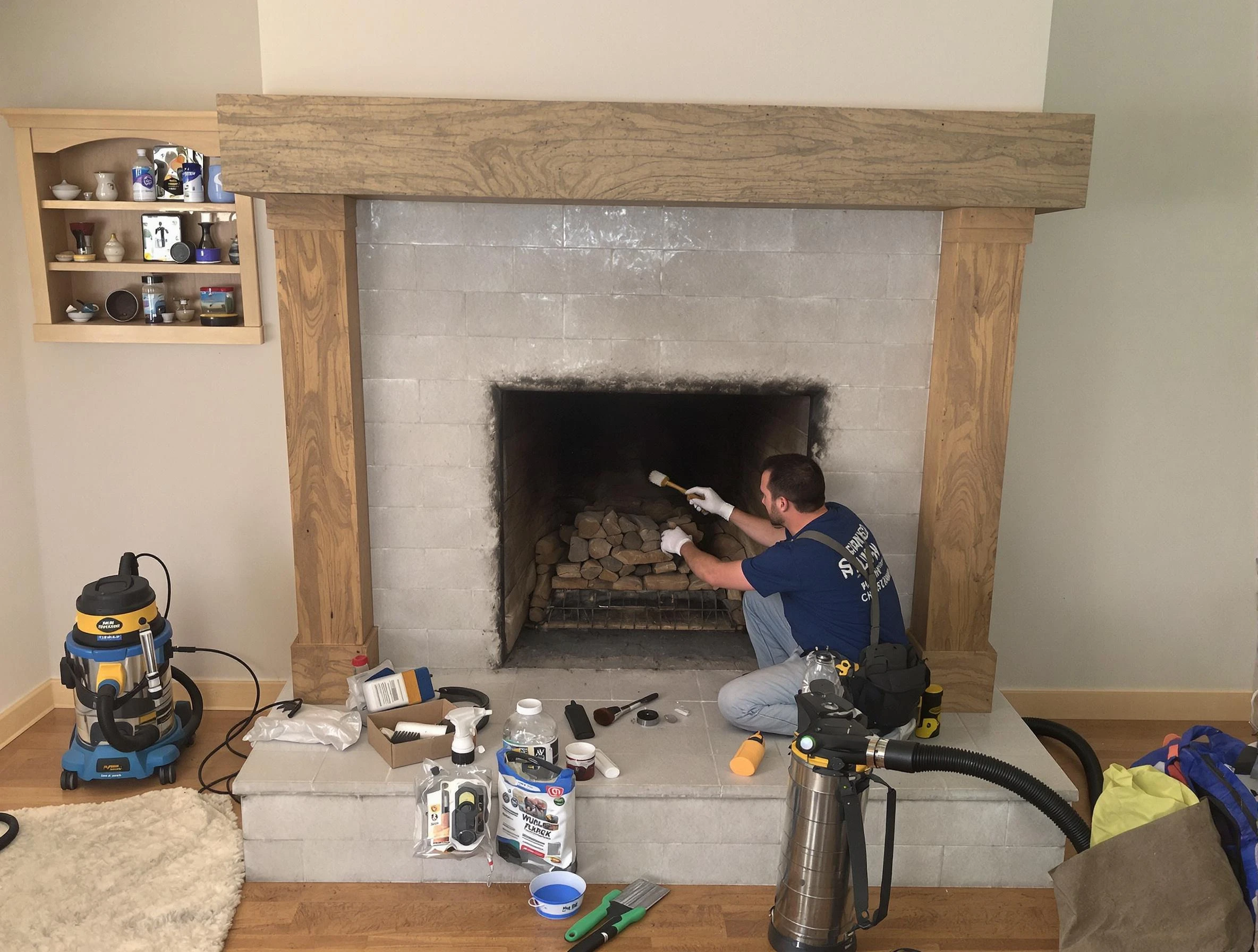 Detailed creosote removal process by Attleboro Chimney Sweep in Attleboro, MA